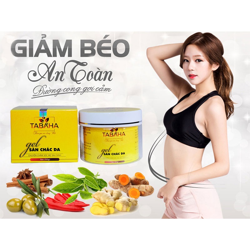 Kem Tan Mỡ TABAHA 250g Tặng Nịt Bụng Thước Dây