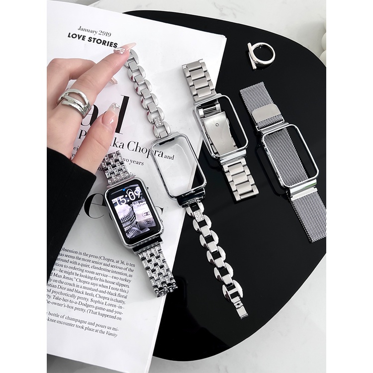 Dây Đeo Màu Bạc Thay Thế Cho Đồng Hồ Thông Minh Xiaomi Mi Band 7 Pro Mi Band 7 Pro 7pro