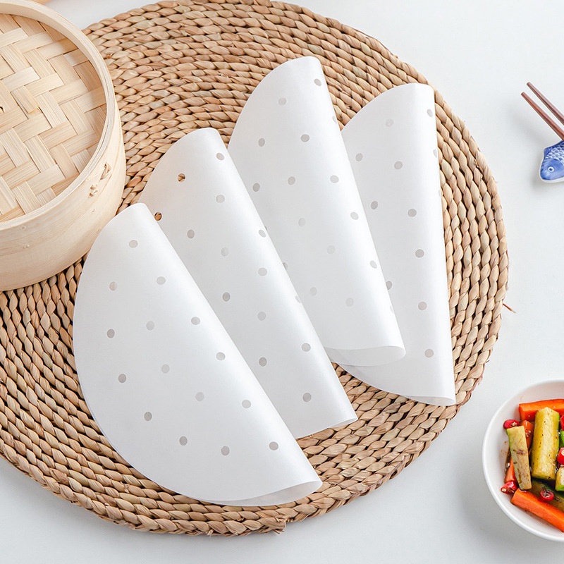 Set 100 giấy lót thực phẩm 18/23cm có lỗ tiện dụng