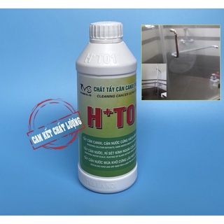 Tẩy cặn canxi trên kính HT01 tặng mút chà, tẩy cặn nước, tẩy ố mốc kính
