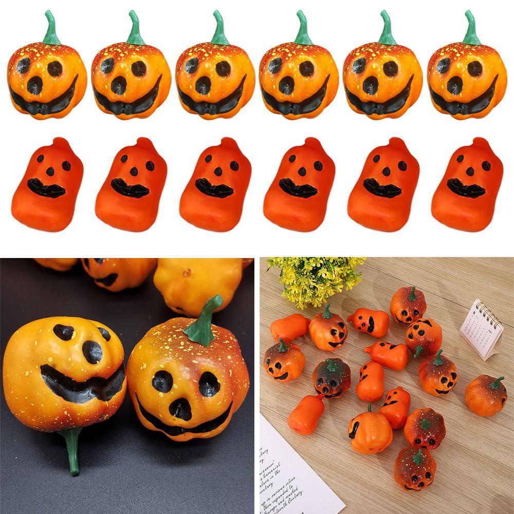 YOLA Set 6 Quả Bí Ngô Giả Trang Trí Halloween