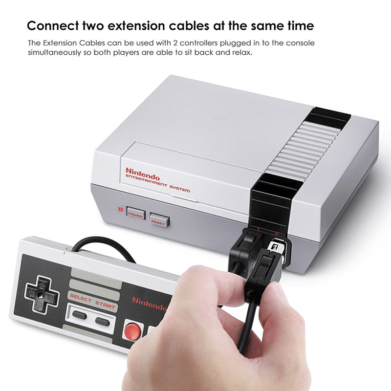 2 Dây Cáp Nối Dài 10ft Cho Tay Cầm Chơi Game Nintendo Snes & Nes Mini Classic