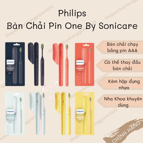 Bàn Chải Philips One by Sonicare Pin AAA (Bill Mỹ - Có Sẵn)