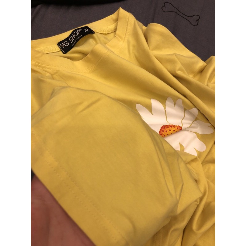 |PASS - NEW 98%| YG Shop Flower Yellow Tee size M (form rộng)
