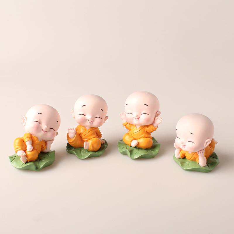 Set Tiểu Hoà Thượng Dễ Thương Trang Trí Taplo Ô Tô