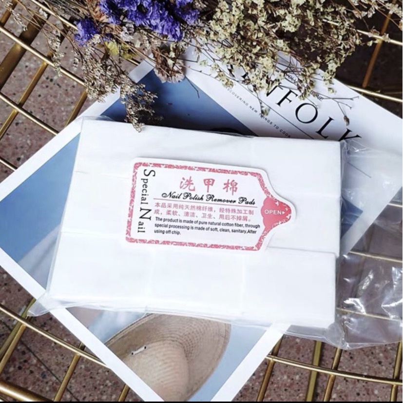 Giấy lau gel nail giấy chùi gel loại xịn Cứng không rụng lông