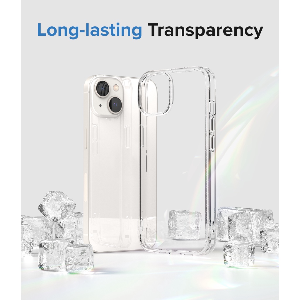 Ốp điện thoại RINGKE pha lê tự nhiên trong suốt cứng thích hợp cho iPhone 14 Plus 14 Fusion