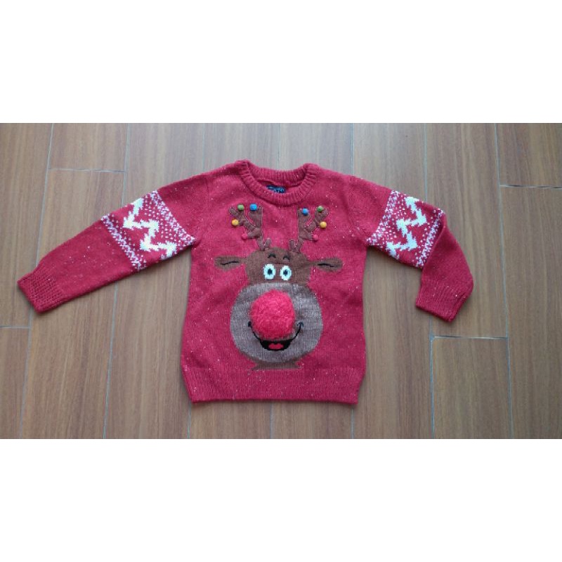 Thanh lý combo áo len noel hàng hiệu Next 82 cho bé