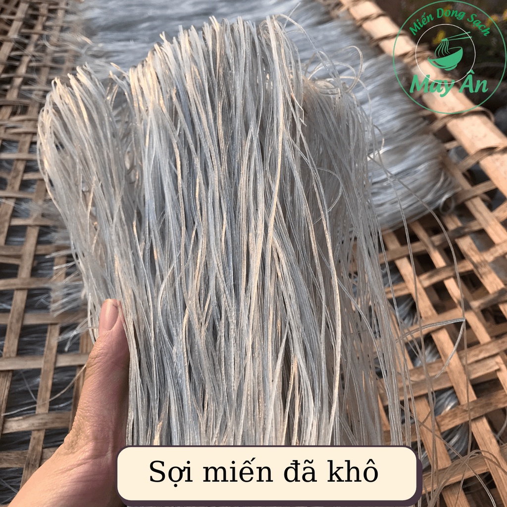 Miến dong Hải Hậu, miến rong Nam Định, sợi nhỏ, dai mềm, không tẩy nhuộm sợi, miến sạch May Ân
