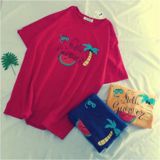 Áo thun Unisex Freesize say hello to summer
