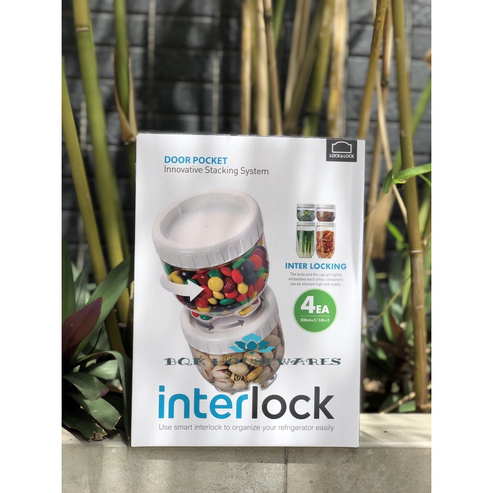 Set hộp nhựa Interlock 4 và 6 món của Lock&Lock INL301S001 INL303S010