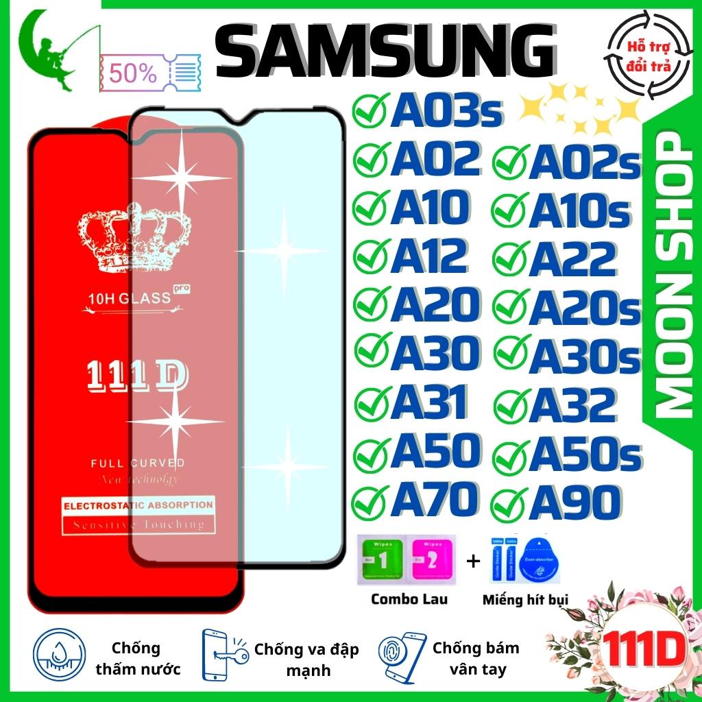Kính cường Lực samsung A02s A03s A10s A12 A20 A20s A22 A30 A30s A31 A32 A50 A50s A70 A90 4G 5G - Dán Full màn hình 111D