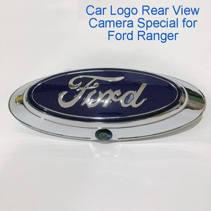 Biểu tượng logo Ford kiêm camera sau xe ô tô Ford Ranger XLS, đã có màn hình nhưng chưa có camera lùi