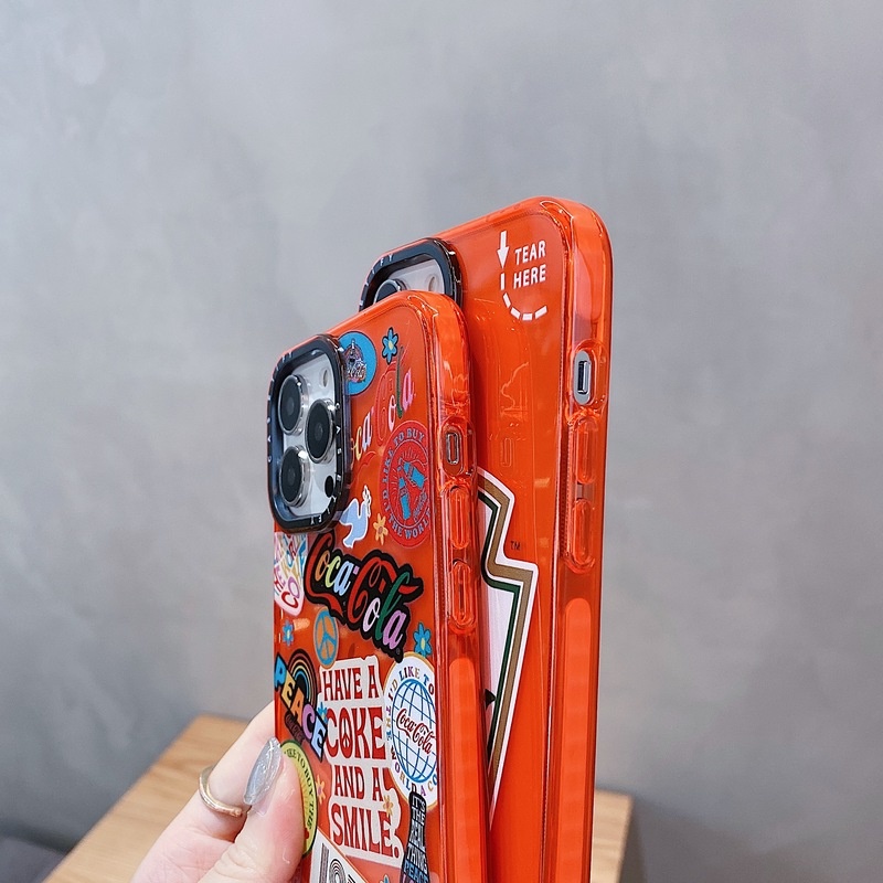Ốp Điện Thoại Viền Mềm Viền In Hình Nhãn Hiệu Cola Cho iPhone 13 12 11 Pro MAX X XS MAX XR 7 8 Plus