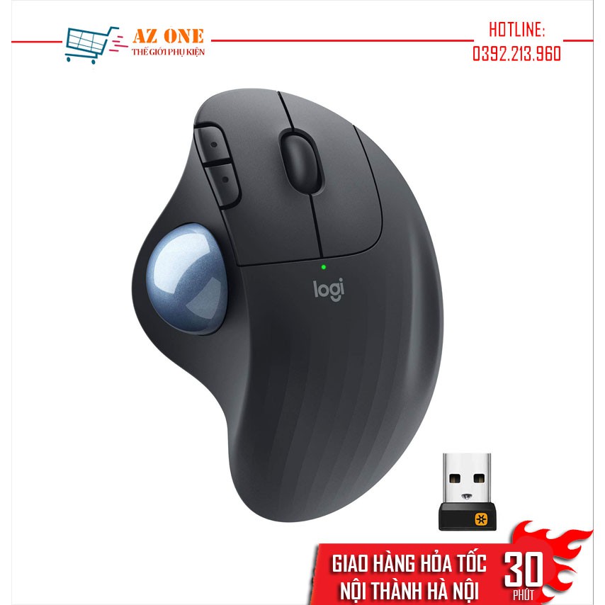 Chuột Laser Không Dây Logitech Wireless Trackball ERGO M575 - Hàng Chính Hãng