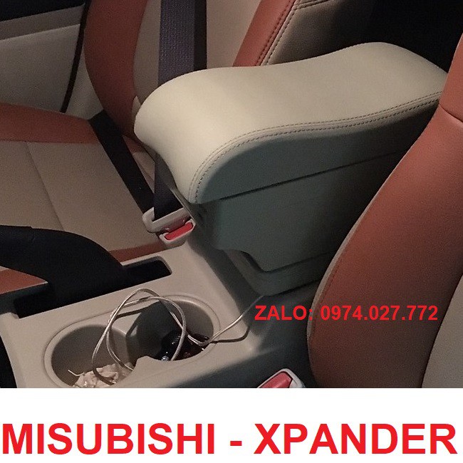 Hộp tỳ tay xe MISUBISHI XPANDER- LƯỢN SÓNG cao cấp tích hợp 7 cổng sạc USB - Bảo hành 12 tháng