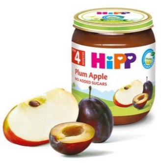 Thức ăn dinh dưỡng đóng lọ HiPP 125g mận tây, táo tây  WOWDAD