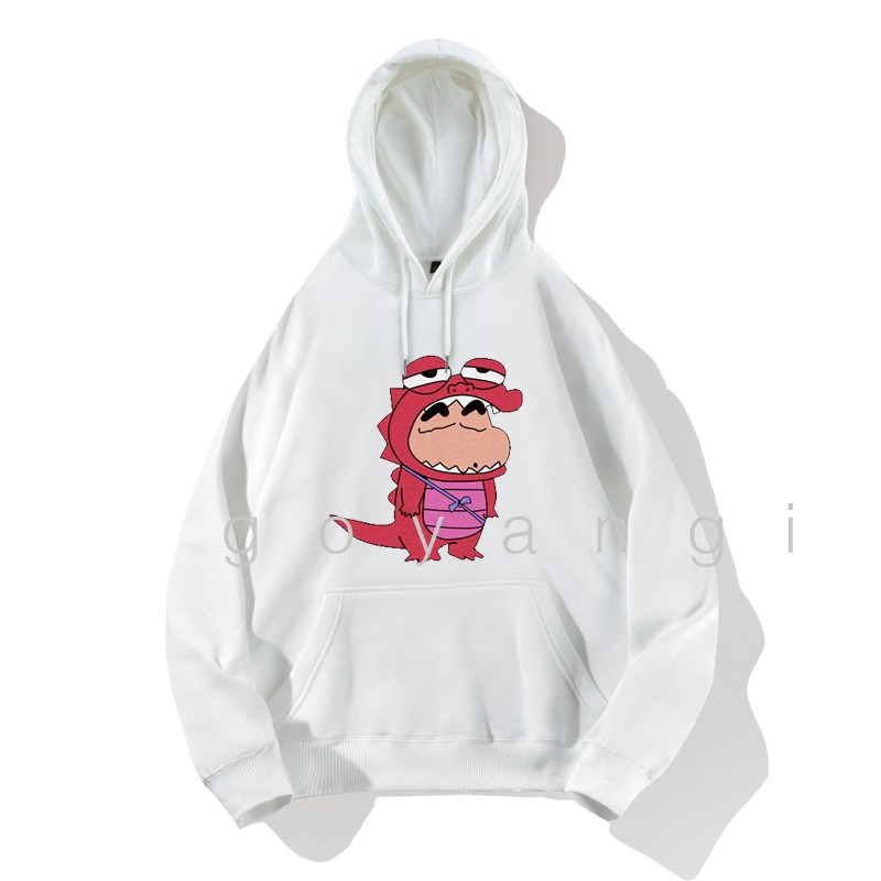 Áo hoodie goyangi Shin khủng long oversize phong cách hàn quốc