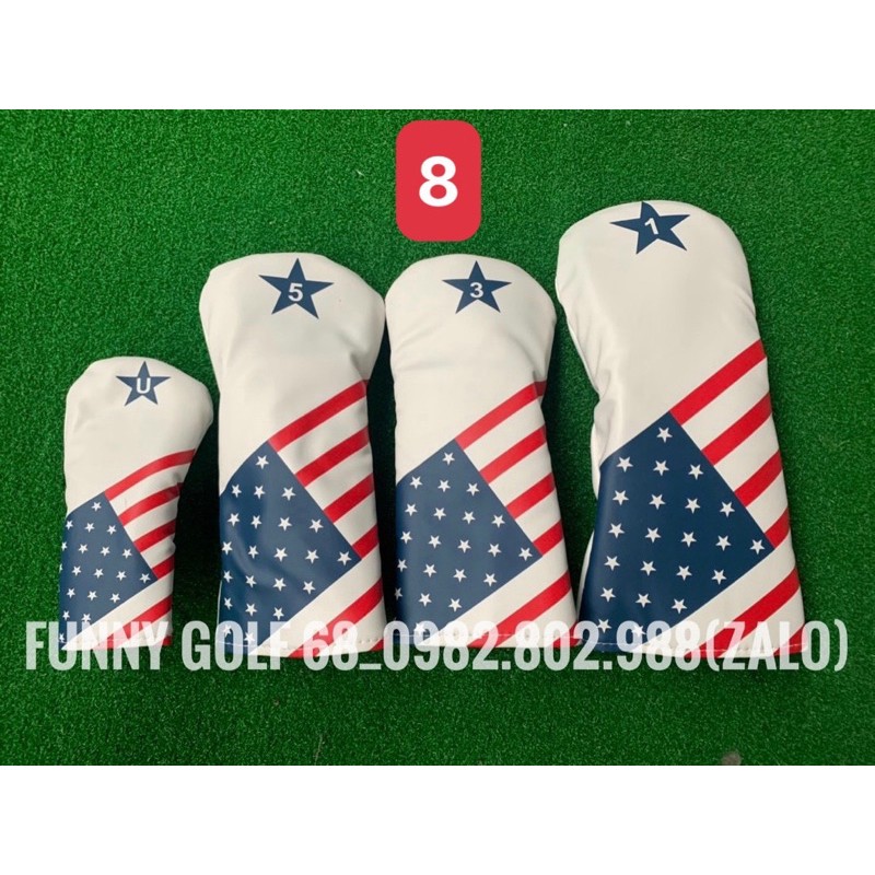 Cover Bộ Bọc đầu gậy Golf cao cấp chính hãng xxio, titlest, ping, taylormade