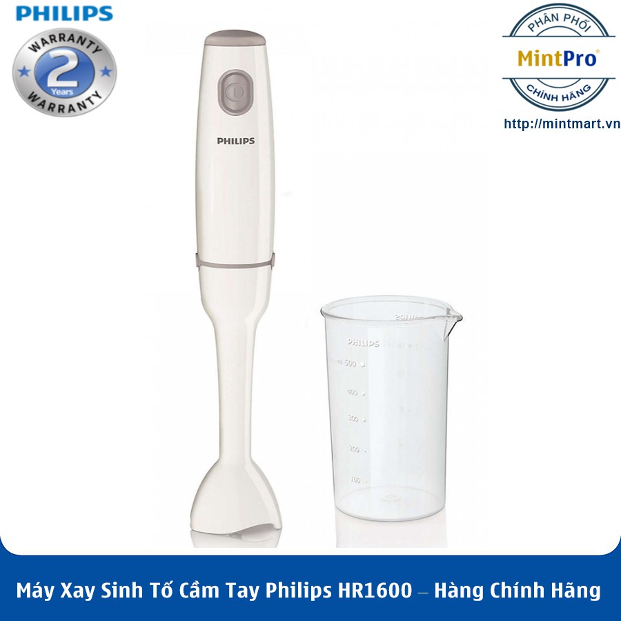 Máy Xay Sinh Tố Cầm Tay Philips HR1600 – Hàng Chính Hãng – Bảo Hành 2 Năm Toàn Quốc