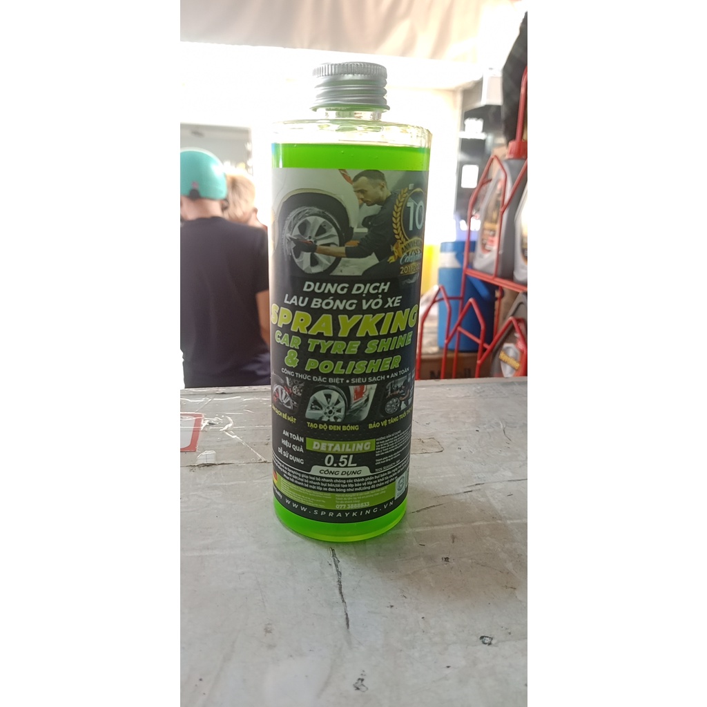 Nước lau bóng vỏ xe - sprayking car type shine & polisher 0.5lít