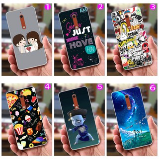 Ốp lưng Nokia 5 (dẻo viền trắng trong) - Hình Tiểu Cương Thi, Couple, Flat Lay