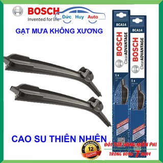 Gạt Mưa Ô Tô - Gạt Mưa Bosch - Chính Hãng, Không Xương, Cao Su Tự Nhiên