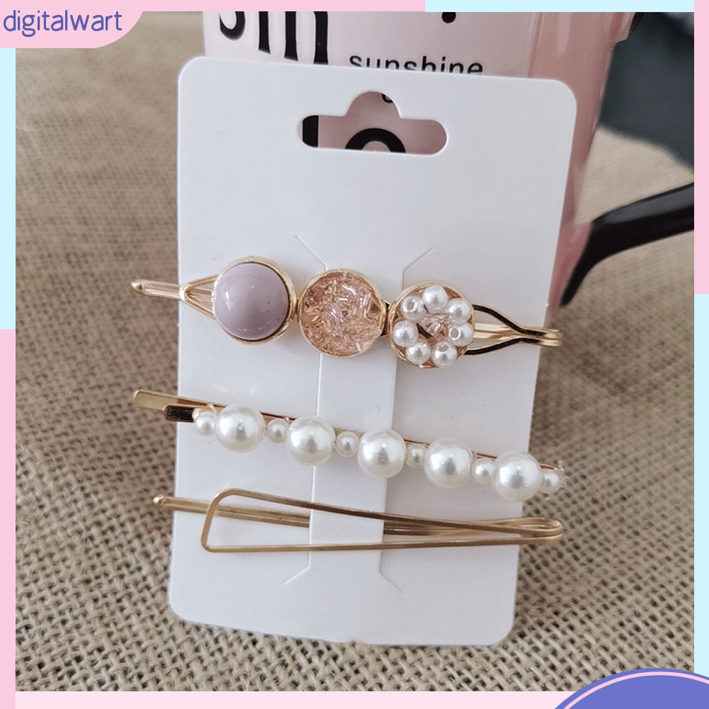 Bộ 3 kẹp tóc đính ngọc trai giả thời trang dành cho nữ