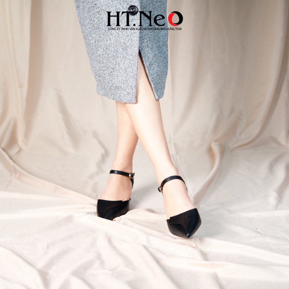 Sandal nữ HT.NEO Mũi nhon tinh tế, đế trụ mới siêu xinh, thiết kế trẻ trung, thanh lịch SDN107