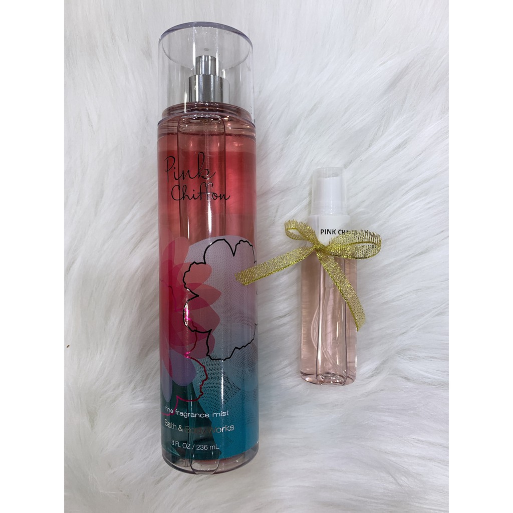 [ 33ml ]Xịt Thơm Toàn Thân Lưu Hương Mịn Da Bath & Body Works - Pink Chiffon