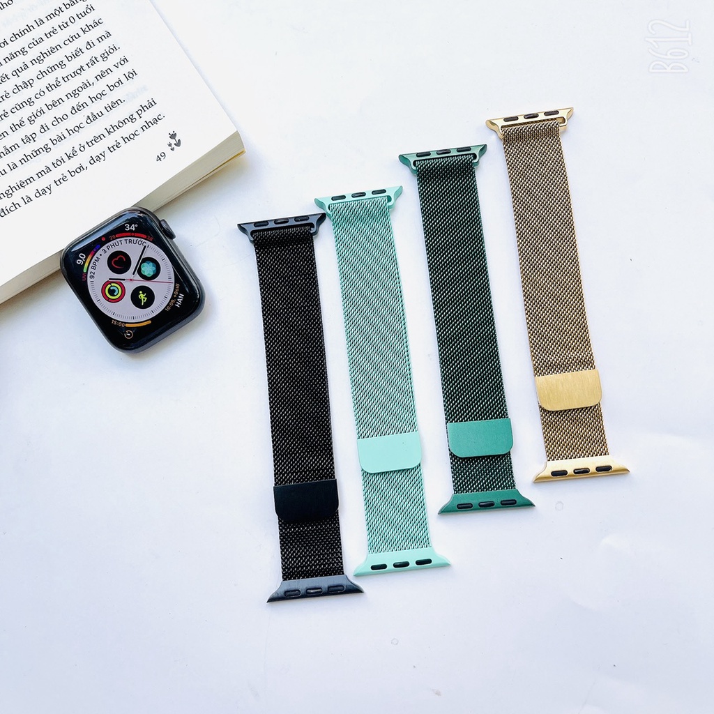 Dây đồng hồ Apple Watch nam châm thép không gỉ | WebRaoVat - webraovat.net.vn