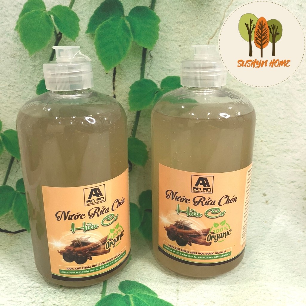 Nước Rửa Chén Hữu Cơ 100% Tự NhiênKhông Hóa Chất, An Toàn Tuyệt Đối Với Mẹ Bầu Và Trẻ NhỏTHƯƠNG HIỆU QUẾ AN AN
