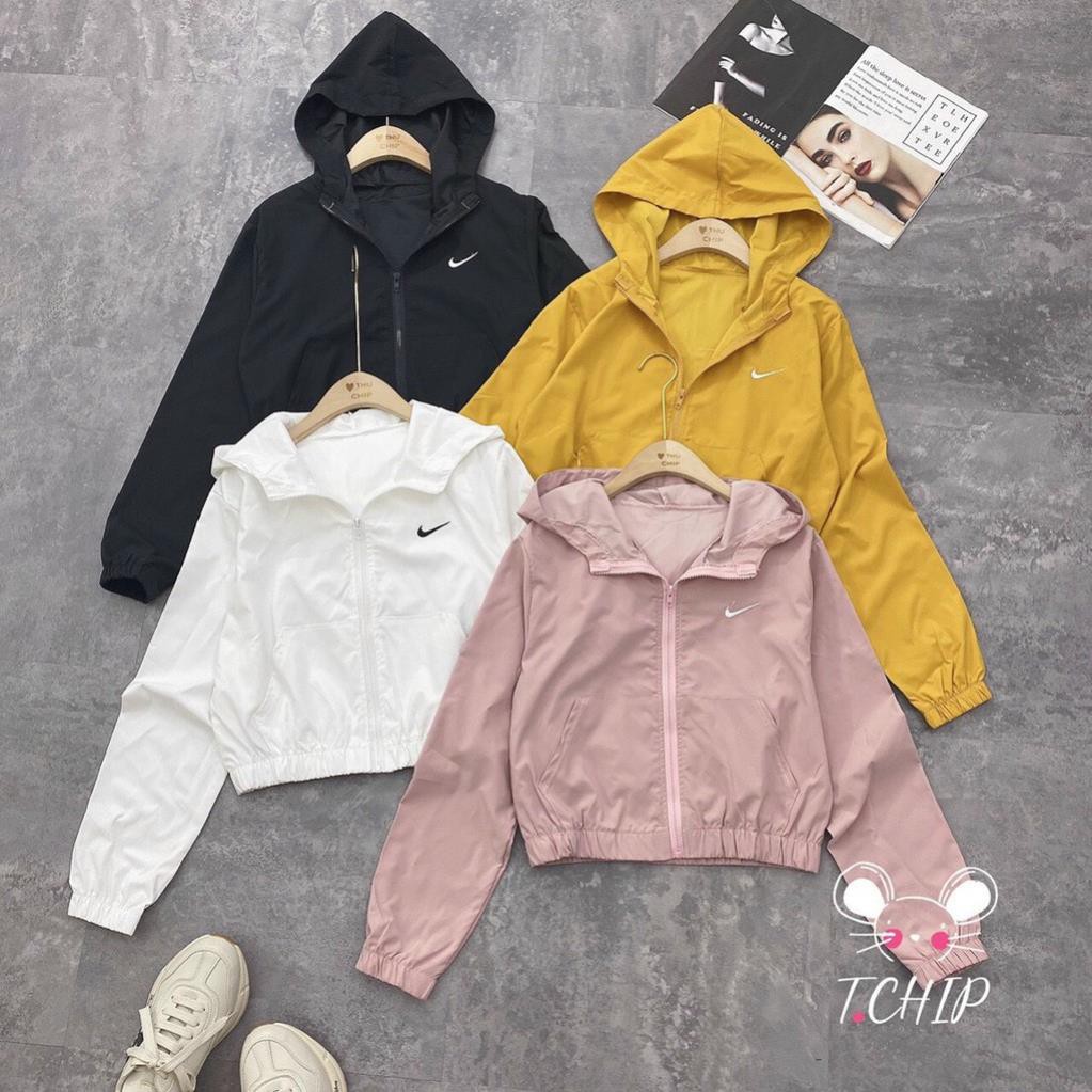 ÁO GIÓ MŨ THÊU LOGO CHO NỮ | BigBuy360 - bigbuy360.vn