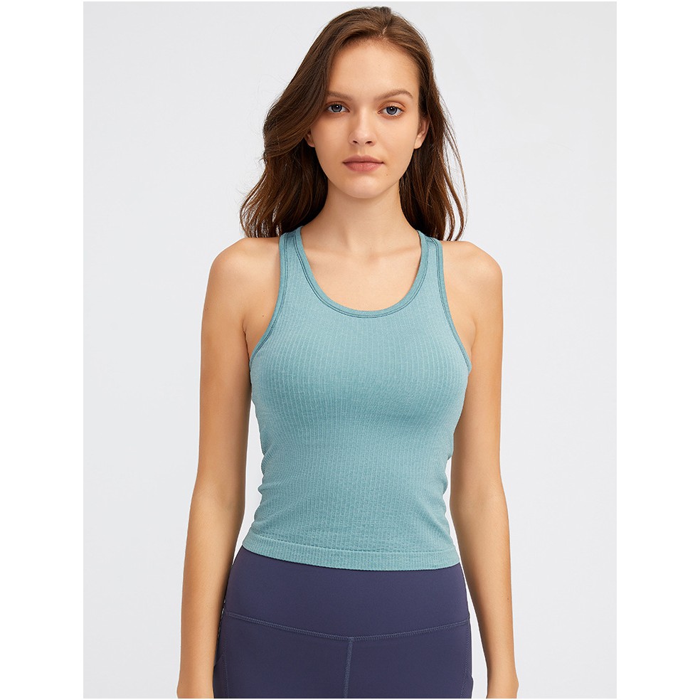 Áo tập thể thao Lululemon Ebb To Street Racerback Crop Tank Top - Áo bra thể thao Lulu không logo