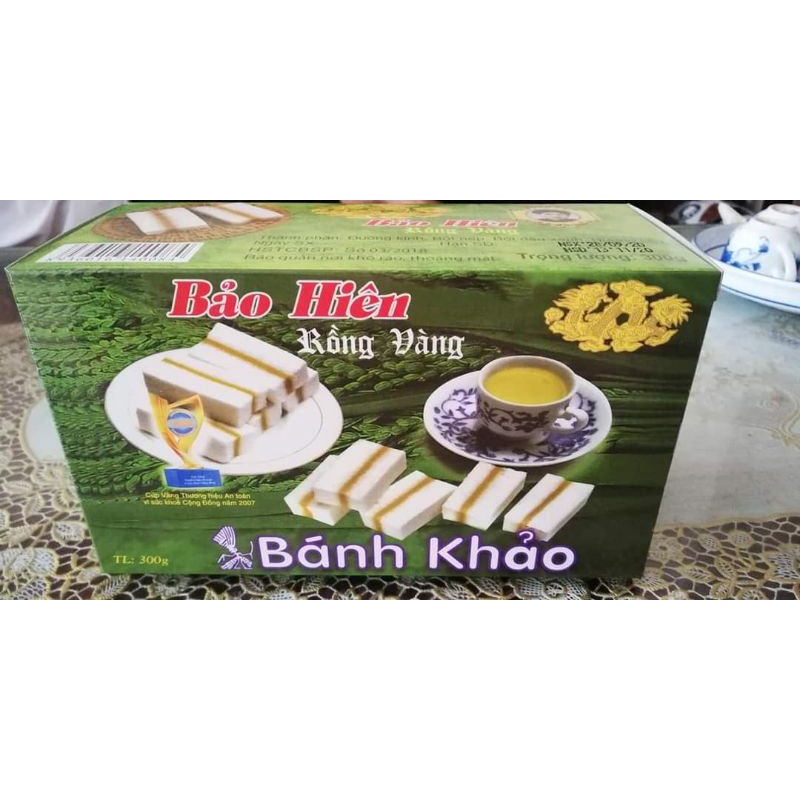 Bánh Khảo Bảo Hiên Rồng Vàng Hộp 3x100g