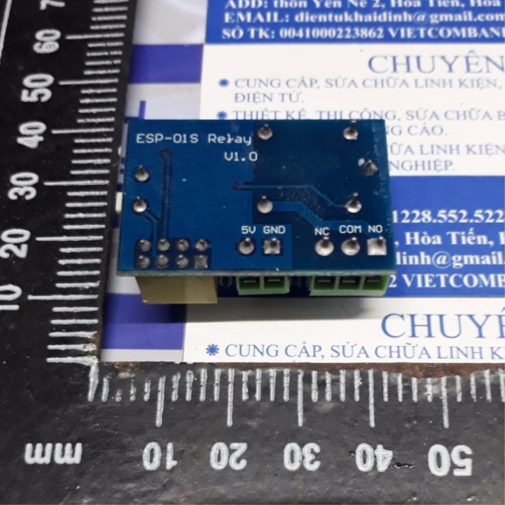 module 1 RELAY 5V điều khiển thiết bị qua wifi IoT ESP-01S, có nút Reset kde4689