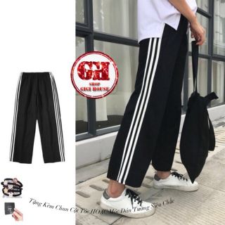 QUẦN ỐNG RỘNG 3 SỌC DÁNG THỂ THAO