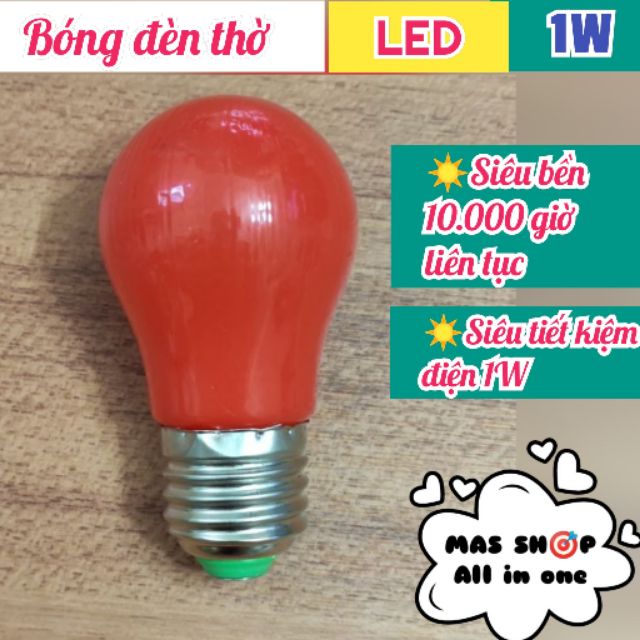 (Giá tốt nhất) Đèn LED bàn thờ, Đèn LED chanh dạng bầu 1W siêu bền,  siêu tiết kiệm điện | BigBuy360 - bigbuy360.vn