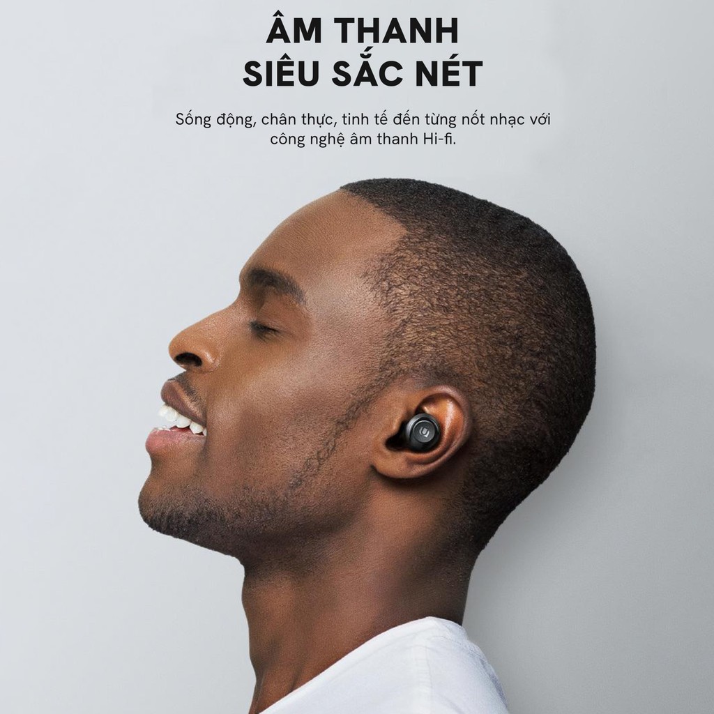 Tai nghe Bluetooth TWS UGREEN Hi-tune WS100 - Âm thanh Hifi, chống nước IPX5, sạc 15 phút nghe nhạc 2 giờ