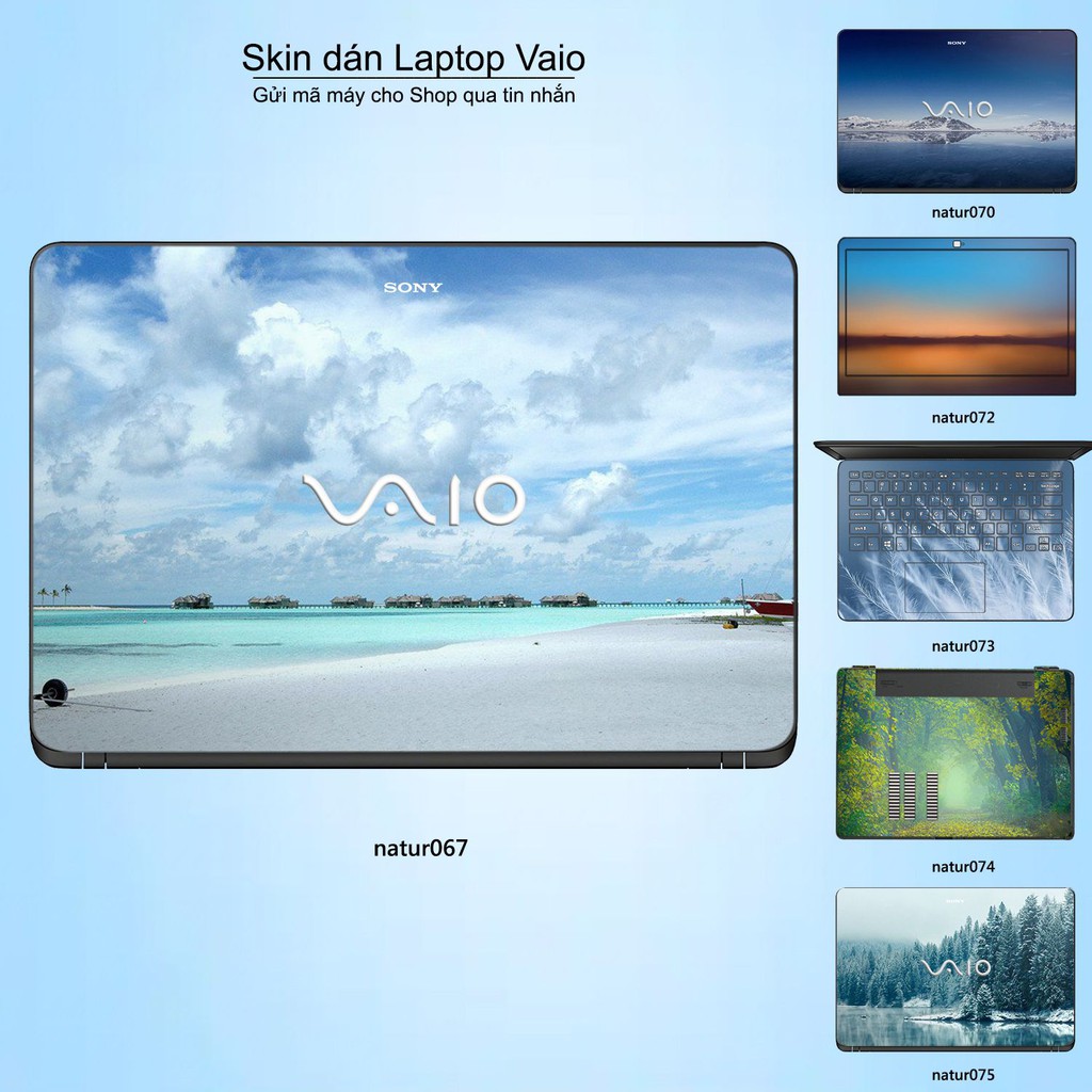 Skin dán Laptop Sony Vaio in hình thiên nhiên nhiều mẫu 3 (inbox mã máy cho Shop)