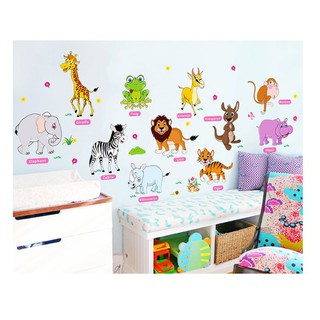 Decal Vườn thú tiếng Anh 2