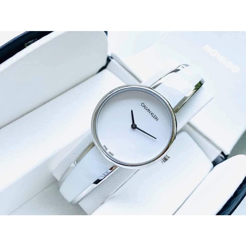 Đồng Hồ Nữ Kiềng Trắng, Mặt 30mm, Chống nước 30m