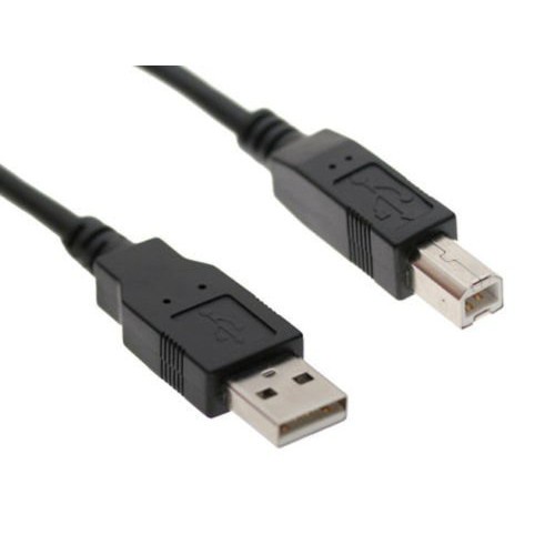 Dây máy in 1.5m chống nhiễu đen kết nối USB chất lượng cao bảo hành 6 tháng. sieuthipkgiare