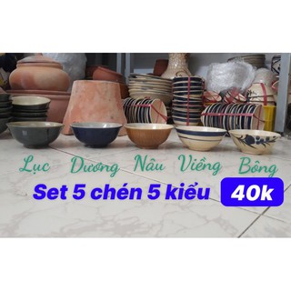 Set 5 chén kiểu xưa 5 mẫu