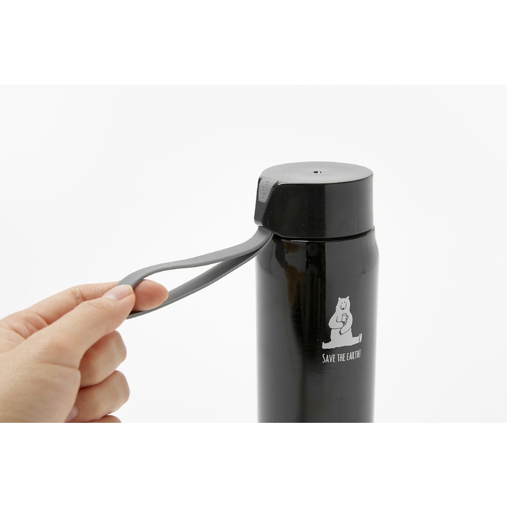 Bình Đựng Nước Tumbler ARTBOX Hàn Quốc Có Dây Đeo Không Gỉ Màu Đen