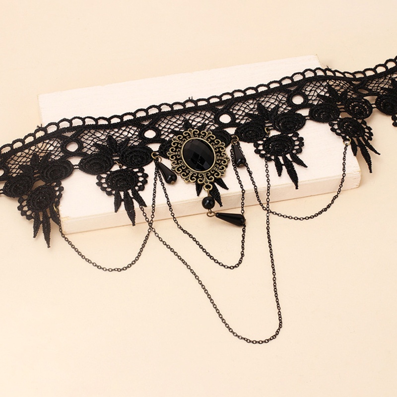 Vòng Cổ Choker Ren Phong Cách Gothic Punk