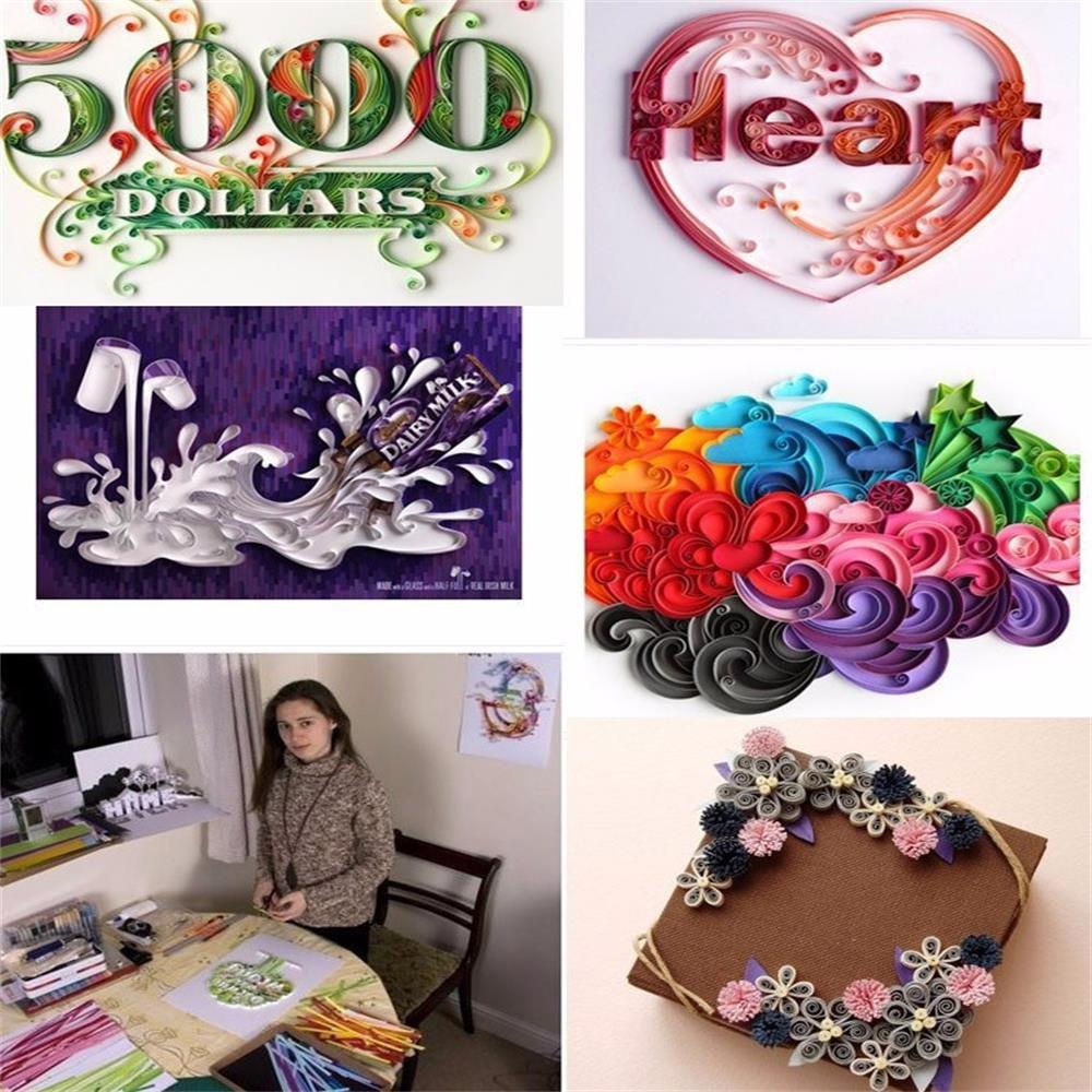 UUMIR Màu ngẫu nhiên bút quilling điện hot craft origami plate thực tế