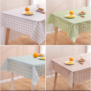 Khăn trải bàn chống thấm nước nhựa PVC mẫu ô vuông decor trang trí siêu đẹp