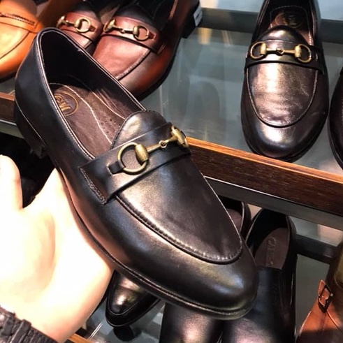 Giày lười nam cao cấp ERMAND da thật bảo hành 1 năm kiểu dáng Horsebit Loafer - Mã T06