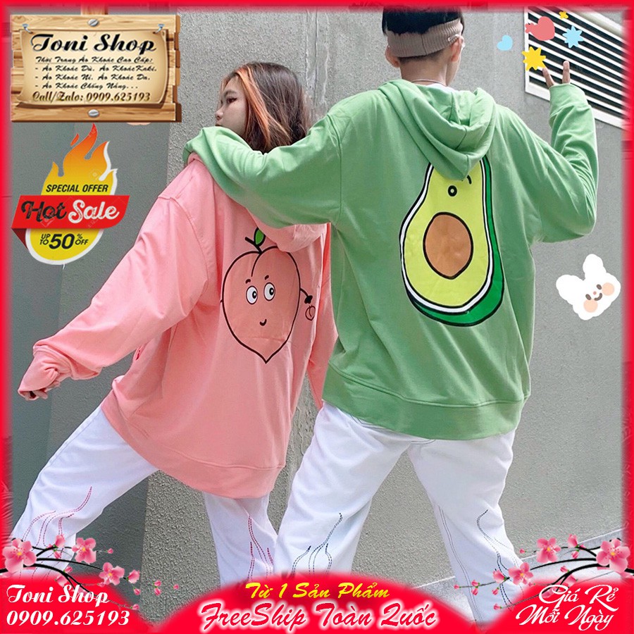 ÁO KHOÁC HOODIE NỈ NGOẠI Dây Kéo (HD1830 - Bơ Dâu)